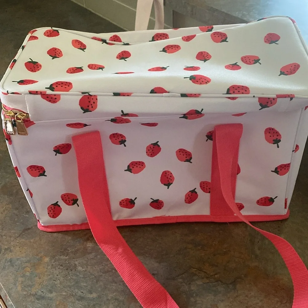 Kate Spade Strawbwrry and Pink Cooler Bag NWT